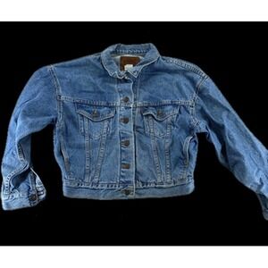 Vintage 90s Levi's Baggy Trucker 527 Button Denim Jacket Women's Small USA